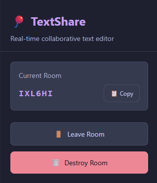 TextShare - Live Collaboration Platform